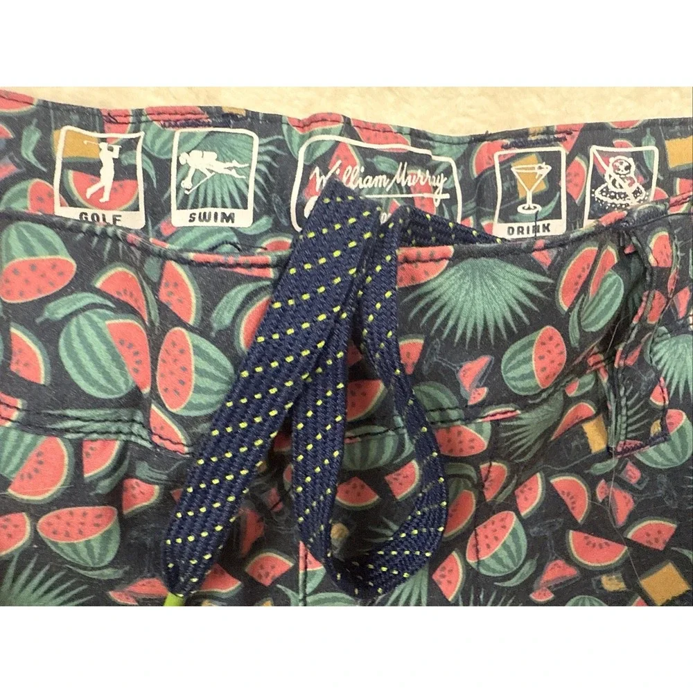 William Murray Shorts Men's Size 34 Watermelon Golf‎ Shorts Swim Trunks